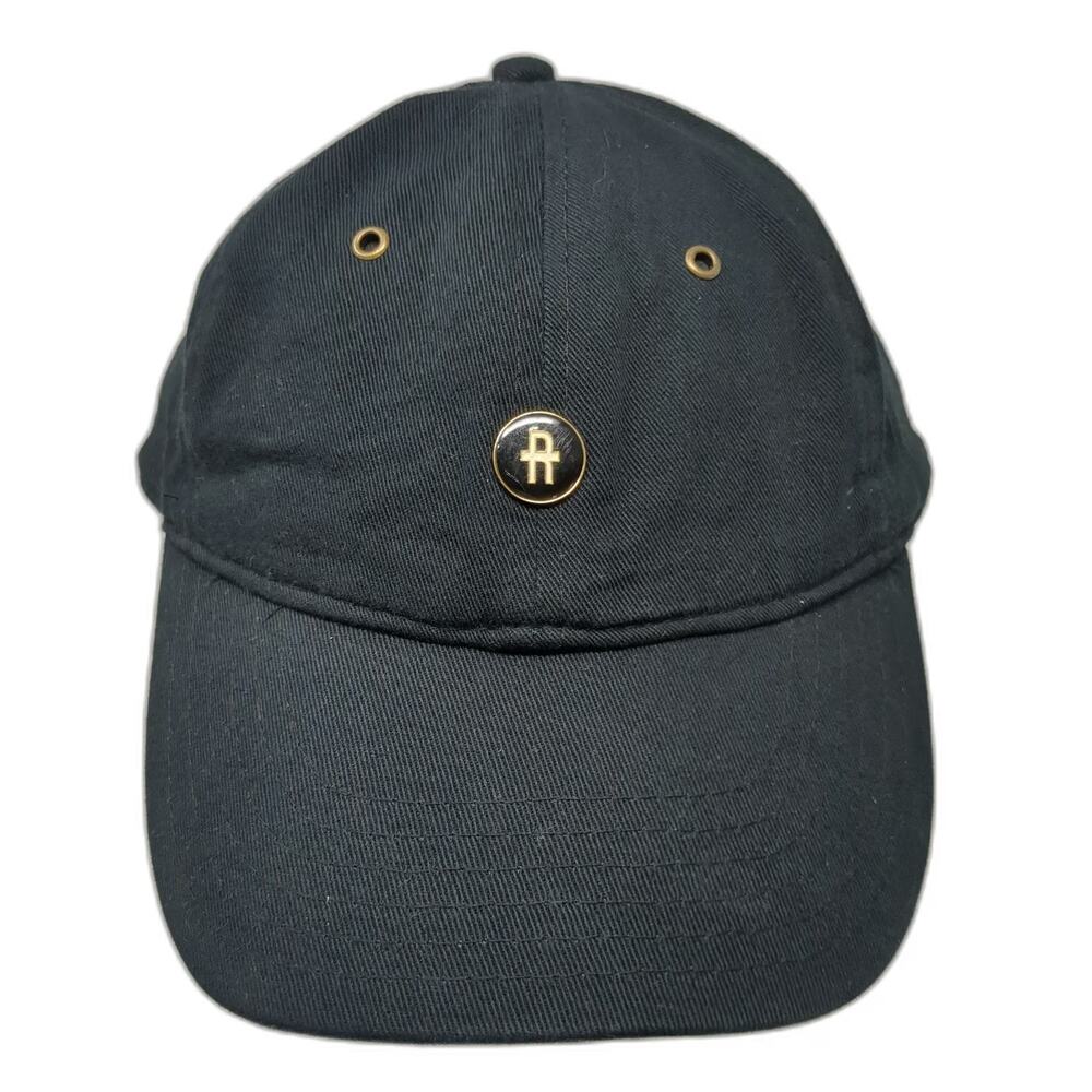 Young & Reckless Baseball Cap Black One Size Hat Metal Emblem Strapback Eyelets